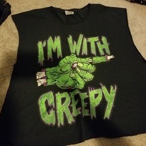 Spooky Creepy Crop Top